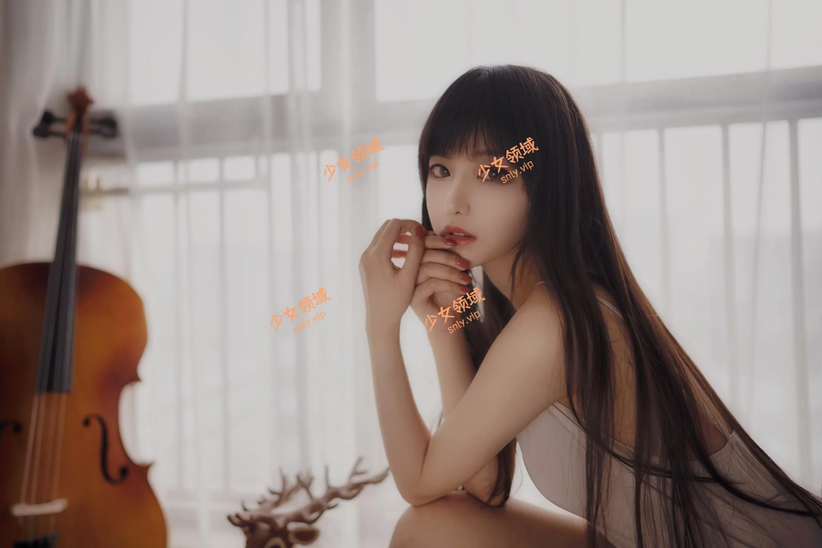 Shika小鹿鹿 – NO.88 长发姑娘 [22P]插图1